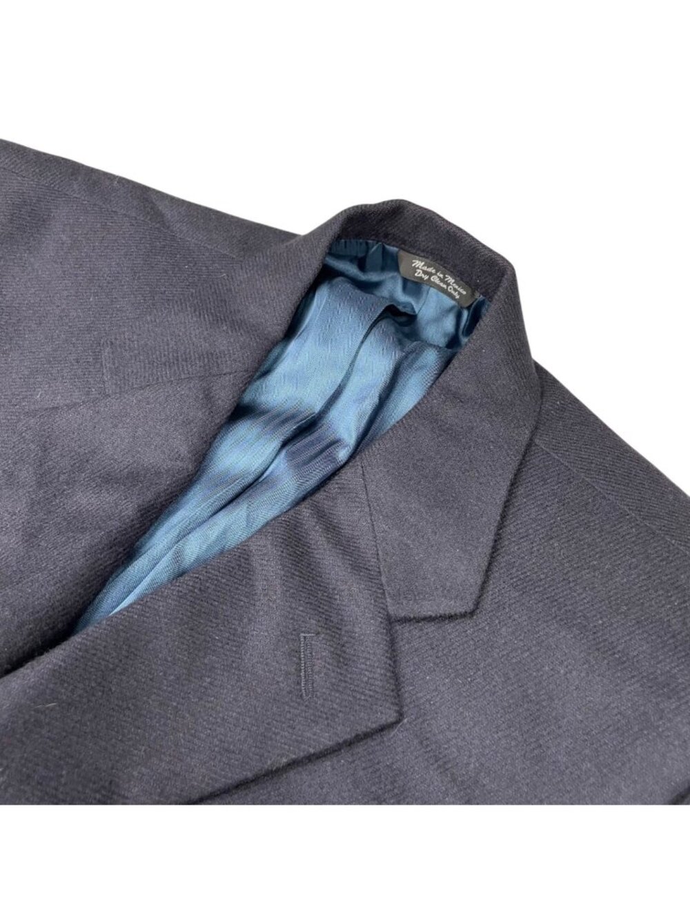 Joseph & Lyman Mens 100% Cashmere 3-Button Blazer Navy Blue • 42R